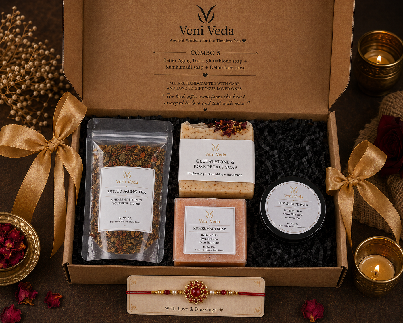 Herbal Wellness Rakhi Hamper