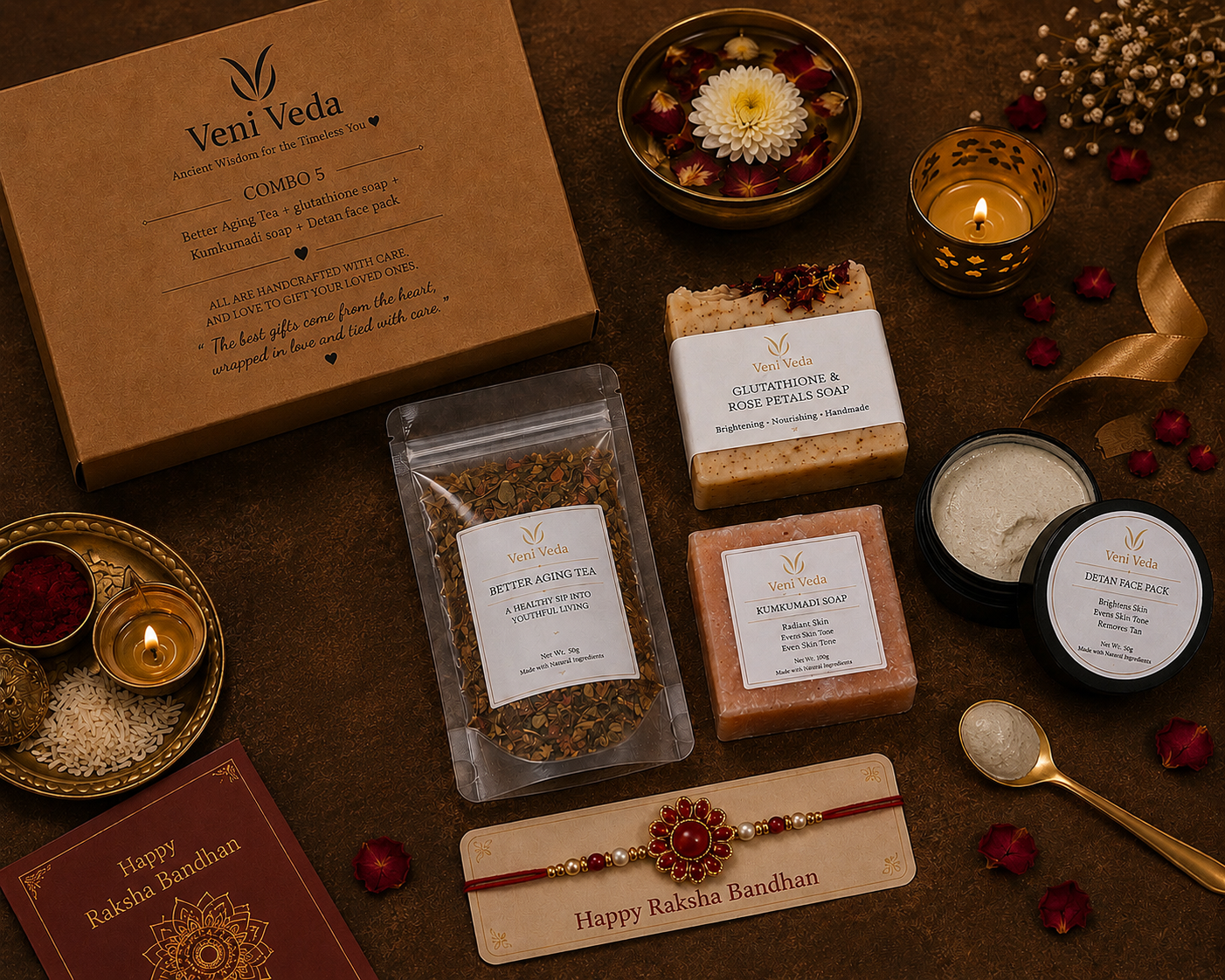 Herbal Wellness Rakhi Hamper