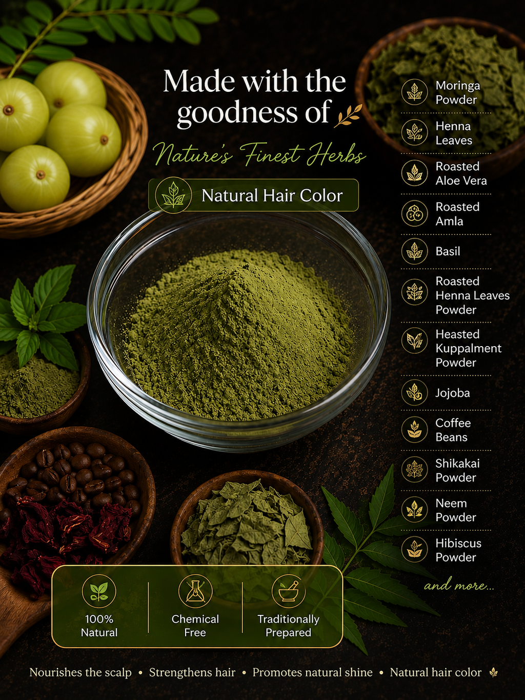 Organic Herbal Hair dye