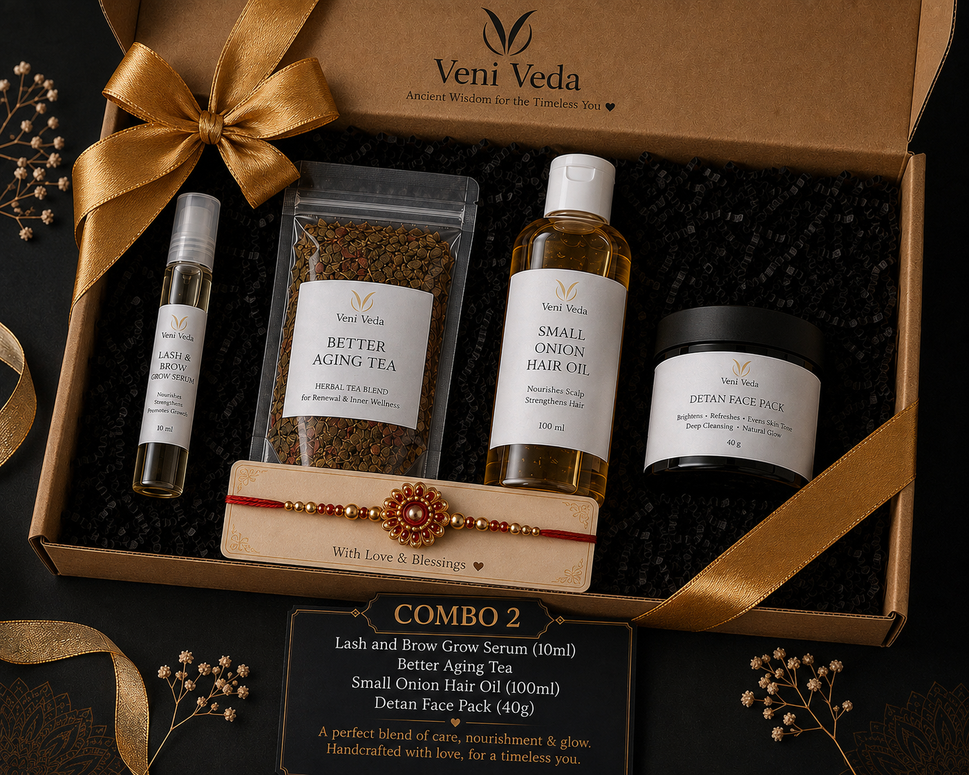 Hair Care & Skin Glow Rakhi Gift Hamper